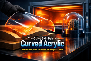 skill behind curved acrylic